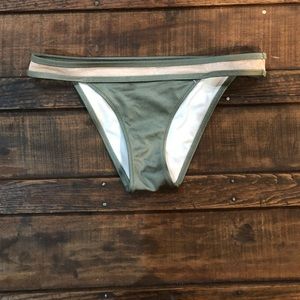 Victoria Secret Pink green mini bikini bottoms women’s size small